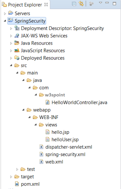 Spring Security Hello World Xml W3schools