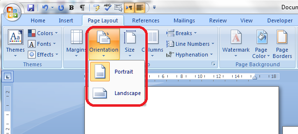How To Change Page Orientation In MS Word W3schools