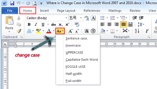 How To Change Text Case In MS Word W3schools