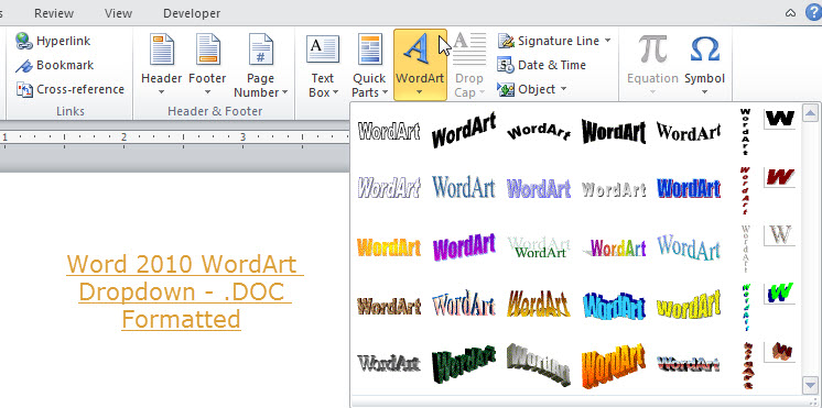 How To Format WordArt W3schools