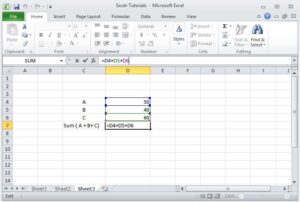 Addition in Excel - W3schools