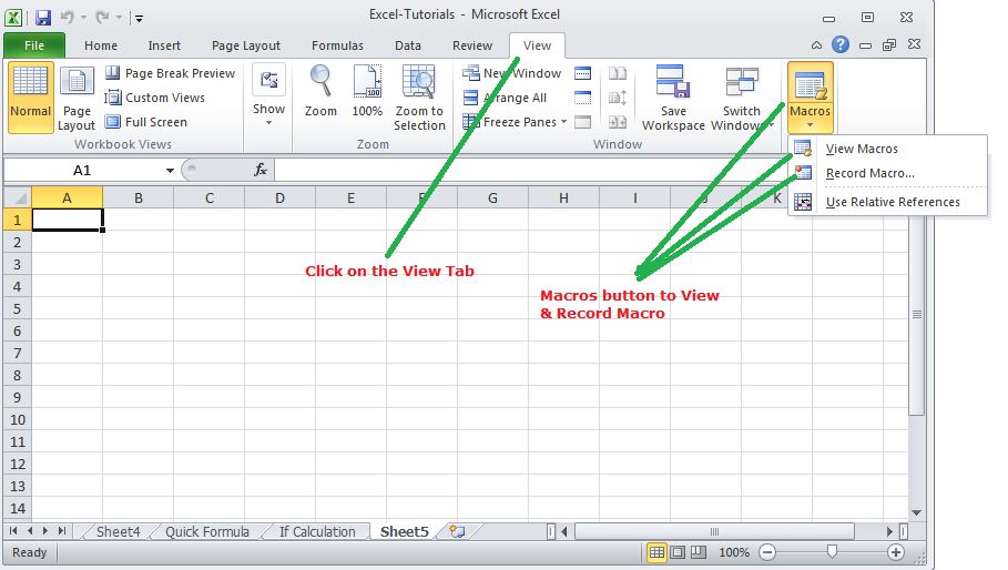 Excel Macros W3schools