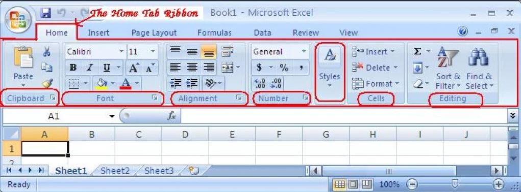 Ribbon And Tabs In Excel W3schools